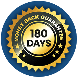 180 days money back guarantee